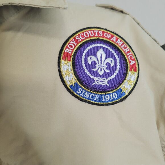 Boy Scouts Large Men's shirt patches button collar BSA Alamo Council pockets - Picture 6 of 12